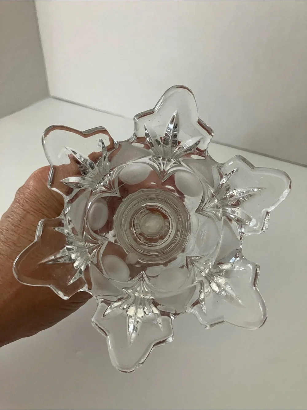 Godinger Clear Crystal Decorative Candle Holder